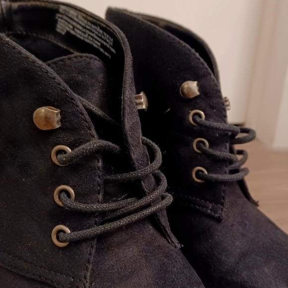 LAST CHANCE SALE Merona Faux Suede Wedge Desert Booties - Picture 7 of 10